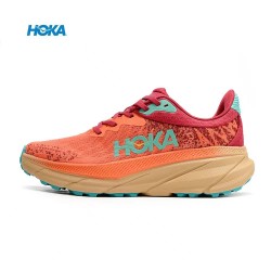 Hoka One One Mafate Speed Challenger 7 Orange Brown Women Men Running Shoes