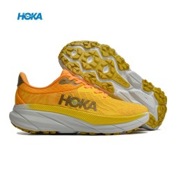 Hoka One One Mafate Speed Challenger 7 Yellow Orange Women Men Running Shoes
