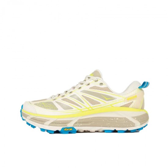 Hoka One One Mafate Speed Grey Yellow Blue Women Men Running Shoes